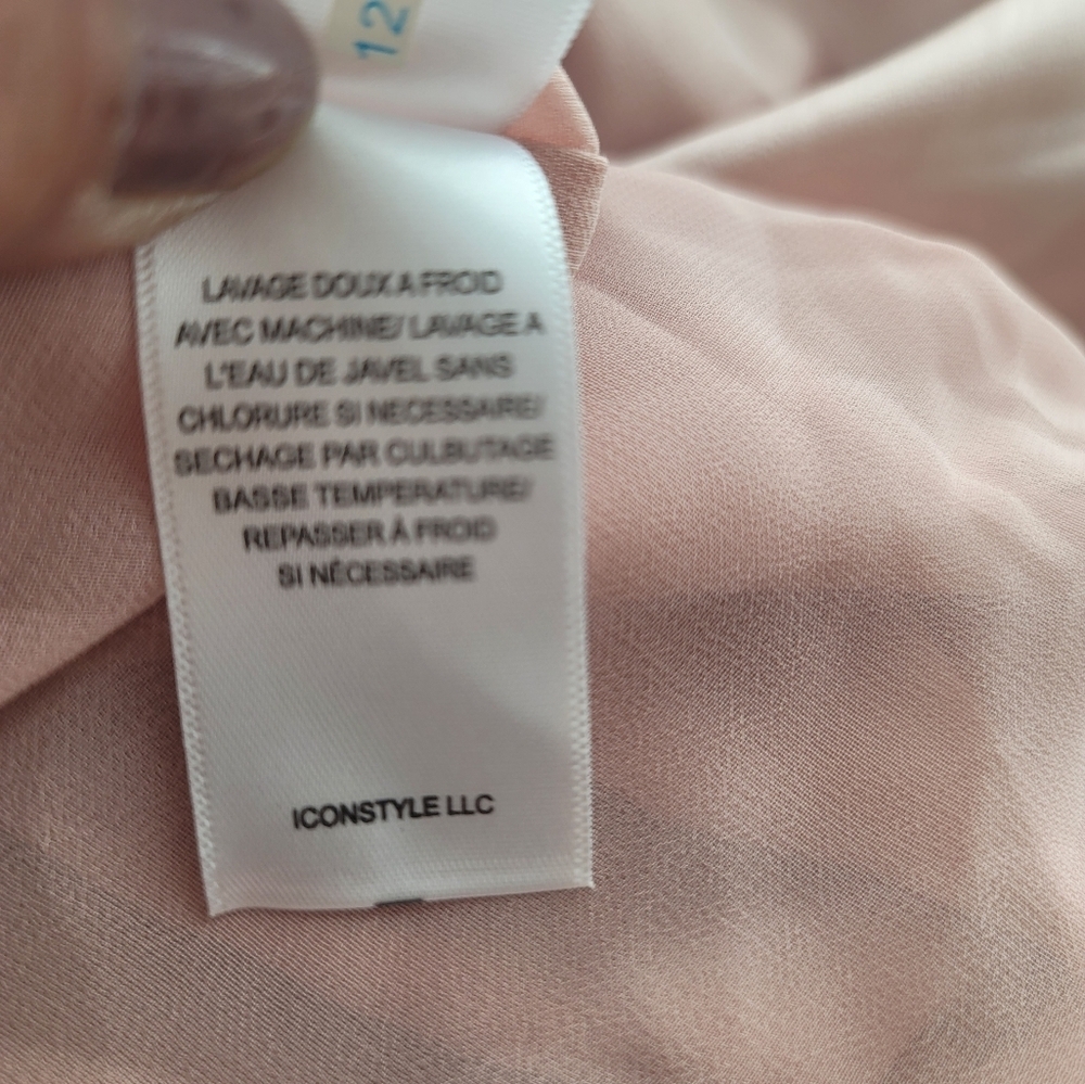 DAYA BY ZENDAYA ELEGANT SATIN DRESS/JACKET IN  SOFT PINK WOMENS SIZE SMALL - Picture 6 of 16